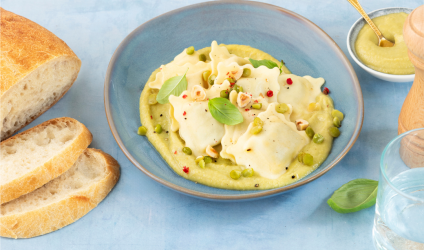 pates-fraiches-emmental-basilic-creme-de-pois-casses