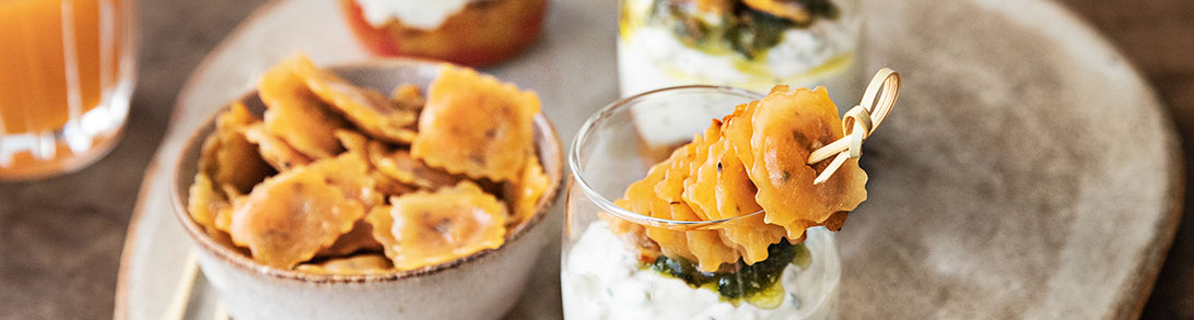 rap-verrines-aux-poivrons-fromage-de-chevre-et-ravioles-a-poeler-tomates-mozzarellav2